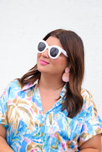 Load image into Gallery viewer, Blue Painted Palms Dress