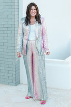 Load image into Gallery viewer, Silver Ombre Sequin Pants