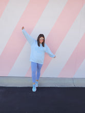 Load image into Gallery viewer, 30A Mama Varsity Sweatshirt Light Blue