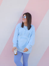 Load image into Gallery viewer, 30A Mama Varsity Sweatshirt Light Blue