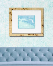 Load image into Gallery viewer, 30A Map Illustration in Blue