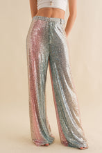 Load image into Gallery viewer, Silver Ombre Sequin Pants
