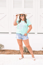 Load image into Gallery viewer, Ladies Mint & Pink "Beach Bikes Donuts 30A™" Tee