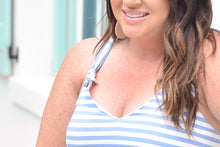 Load image into Gallery viewer, Cerulean Stripe Maxi Dress