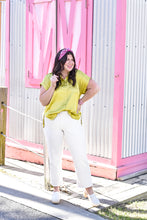 Load image into Gallery viewer, Callie Silky Button Down in Citron