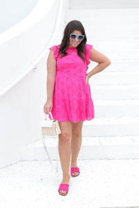 For the Frill Dress Pink
