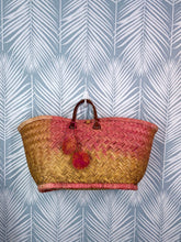 Load image into Gallery viewer, CLOSET SALE leather handle beach bag