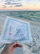 Load image into Gallery viewer, Beach Bikes Donuts 30A Needlepoint Canvas