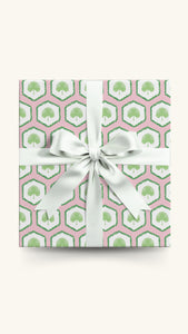 Wrapping Paper Sheets - Palm Paradise in Pink