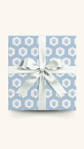 Wrapping Paper Sheets - Salty Shell in Blue