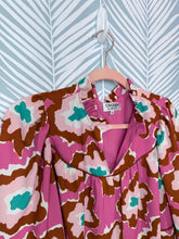 Load image into Gallery viewer, CLOSET SALE pink and copper flower top