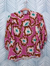 Load image into Gallery viewer, CLOSET SALE pink and copper flower top