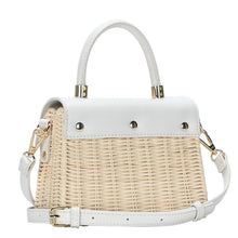 Load image into Gallery viewer, Ellie Wicker Bag in White