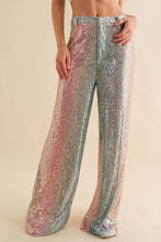 Load image into Gallery viewer, Silver Ombre Sequin Pants