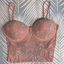 Load image into Gallery viewer, CLOSET SALE rhinestone buster top