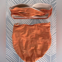 Load image into Gallery viewer, CLOSET SALE orange high waist swimsuit