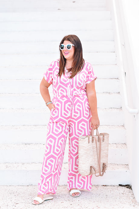 Palmer Jumpsuit in Pink