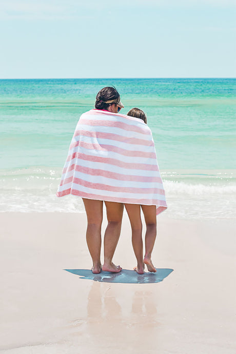 Blush Stripe Beach Towel