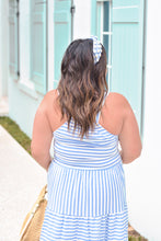 Load image into Gallery viewer, Cerulean Stripe Maxi Dress