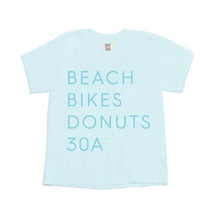 Load image into Gallery viewer, Kids Blue &quot;Beach Bikes Donuts 30A™&quot; Tee