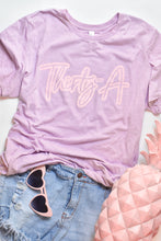 Load image into Gallery viewer, Ladies Lilac &amp; Pink Thirty-A Tee