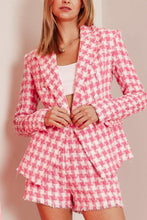 Load image into Gallery viewer, Channy Pink Tweed Blazer