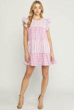 Load image into Gallery viewer, Summer Daze Gingham Dress Pink SALE