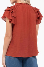 Load image into Gallery viewer, Wren Ruffle Top