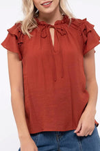 Load image into Gallery viewer, Wren Ruffle Top