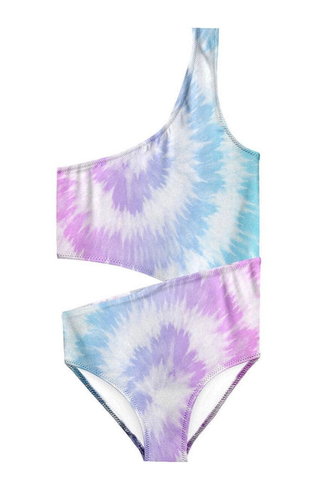 Unicorn Tie Dye Cutout Swimsuit (Girls) FINAL SALE